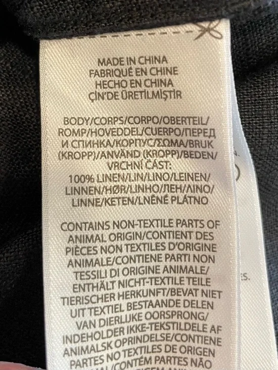 Polo Ralph Lauren Kingsley Black Linen Midi Shirtdress Sleeveless Pockets Sz 12 - Picture 9 of 14